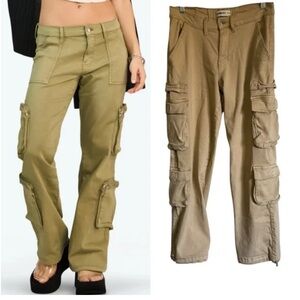 Lovegen Khaki Baggy Cargo Pants 5/28